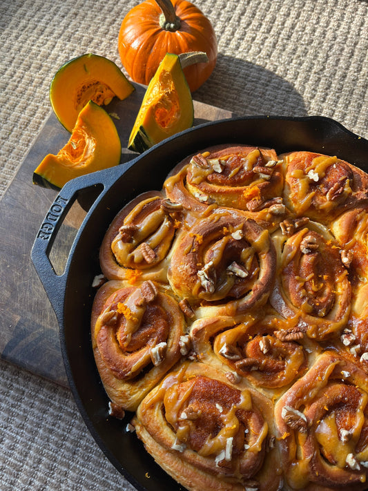 Pumpkin Spiced Cinnamon Rolls
